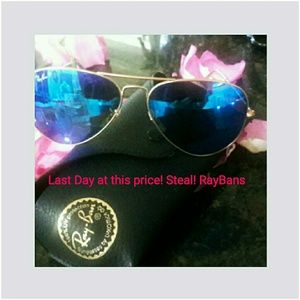 RAY BAN AVIATOR SUNGLASSES /W CASE